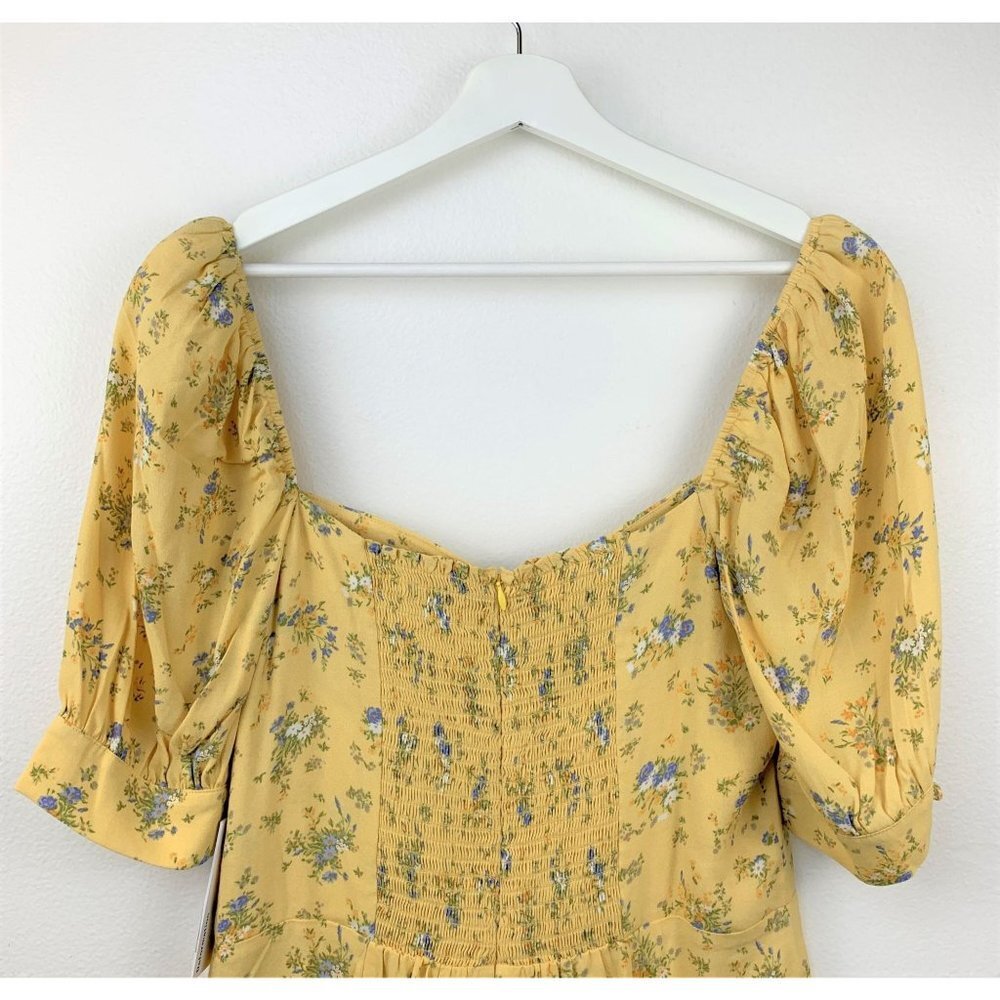 NWT Reformation Lillet Floral Mini Dress Size 12 - Picture 8 of 15